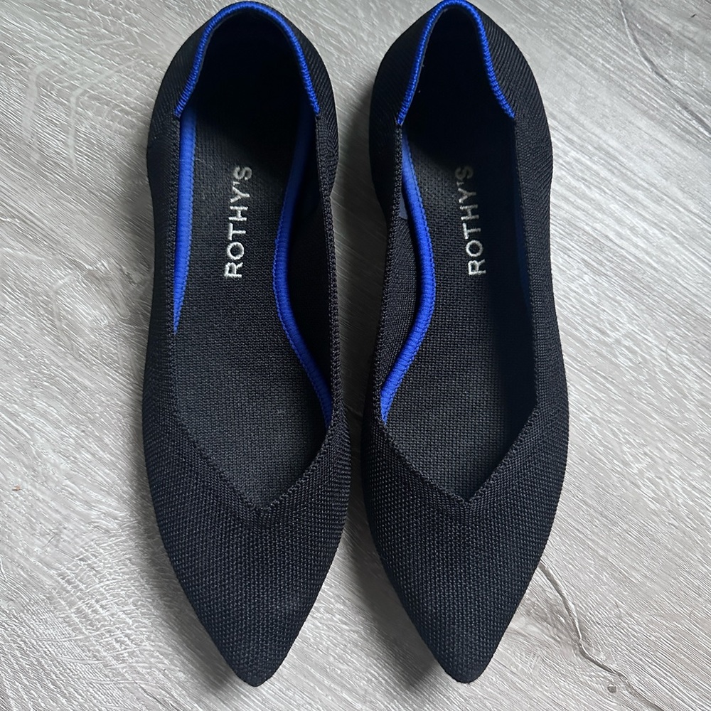 Rothy’s The Point in Black - Solid